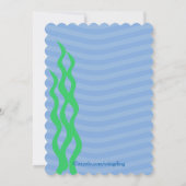 エスニックマーメイド誕生日プールパーティー 招待状 (裏面)