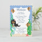エスニックマーメイド誕生日プールパーティー 招待状 (スタンド正面)