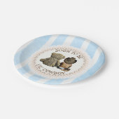 エスニックマーンになるLil'カウボーイベビーシャワー紙 ペーパープレート (アングル)