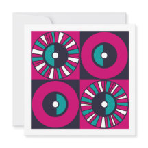 エスニックミッドセンチュリーモダンマゼンダティール（緑がかった色）空白の