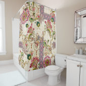 エスニックムガルフローラペイズリー シャワーカーテン (インサイチュ)