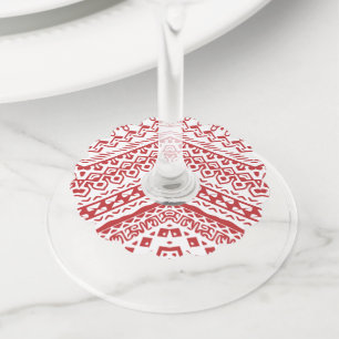 エスニックモチーフ3 ワイングラスタグ