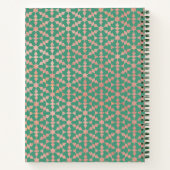 エスニックモロッコジオメトリックモザイクレシピクック ノートブック (裏面)