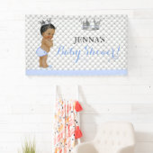 エスニックリトルプリンスヴィンテージ男の赤ちゃんクラウン 横断幕 (インサイチュ)