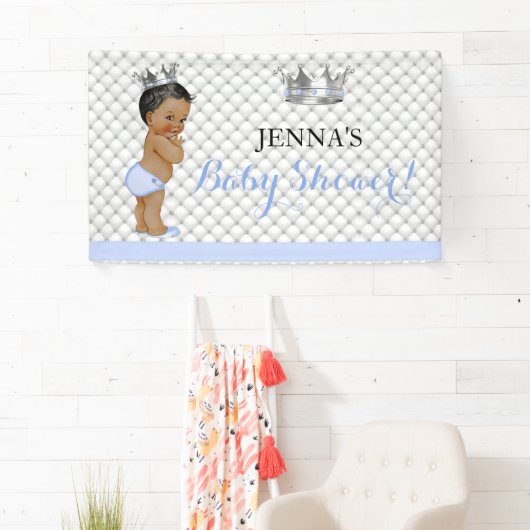 エスニックリトルプリンスヴィンテージ男の赤ちゃんクラウン 横断幕 (インサイチュ)