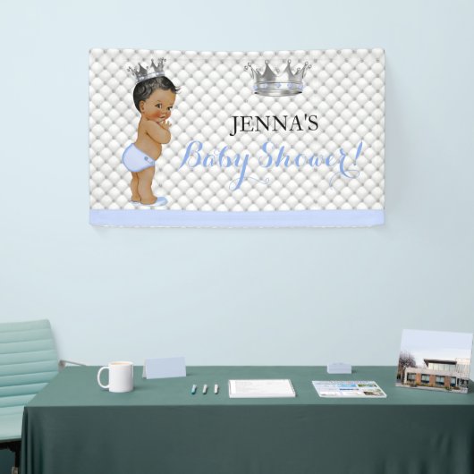 エスニックリトルプリンスヴィンテージ男の赤ちゃんクラウン 横断幕 (トレードショー)