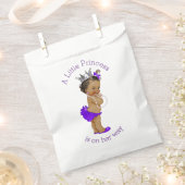 エスニックリトルプリンセスベビーシャワーパープル フェイバーバッグ (クリップ留めされた状態)
