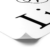 エスニックリトルマンボーイベビーシャワーバナー ポスター (角)