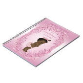 エスニックヴィンテージプリンセスベビーシャワーゲストブック ノートブック (左側)