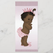 エスニックヴィンテージプリンセス水玉模様ベビーシャワーメニュー メニュー (裏面)