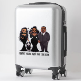 エスニック不気味ゴシック様式のファミリーハロウィーン シール