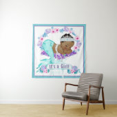 エスニック人魚ベイビーシャワーバックドロップバナー タペストリー (インサイチュ)