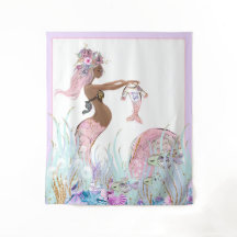 エスニック人魚ベイビーシャワー背景バナー