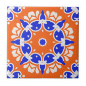 エスニック伝統的フォークプリントモザイク模様 タイル (正面)