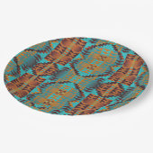 エスニック先住民アメリカインディアン部族パターン ペーパープレート (アングル)