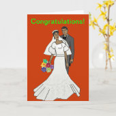 エスニック夫婦 カード (黄色い花)