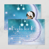 . .エスニック女子が本を持ってくる赤ちゃんシャワーカード エンクロージャーカード (正面/裏面)