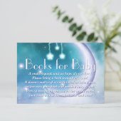 . .エスニック女子が本を持ってくる赤ちゃんシャワーカード エンクロージャーカード (スタンド正面)