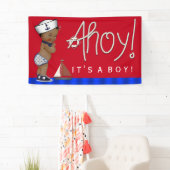 エスニック小さなセーラー航海のベビーシャワー 横断幕 (インサイチュ)