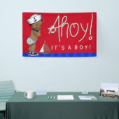 エスニック小さなセーラー航海のベビーシャワー 横断幕 (トレードショー)