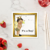 エスニック少年のまわりに赤ちゃんシャワー スタンダードカクテルナプキン (インサイチュ)