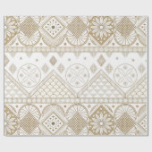 エスニック幾何学フローラ部族シームレスパターン2 ラッピングペーパー (フラット)