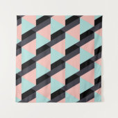 エスニック幾何学的シームレスオーナメント タペストリー (正面(横))