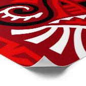 エスニック抽象芸術ヴィンテージボホタイル ポスター (角)