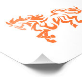 エスニック族の馬 – 背景色を選択 フォトプリント            (角)