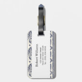 エスニック族アステカゾウ模様 ラゲッジタグ (裏面縦)