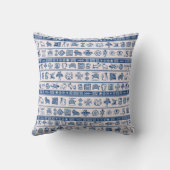 エスニック族パターン – アジアのアステカ系アフリカ人4 クッション (裏面)