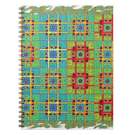 エスニック族パターン.jpg ノートブック (正面)