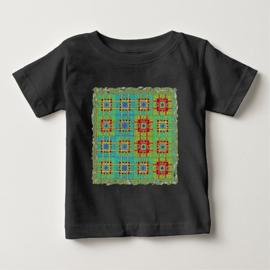 エスニック族パターン.jpg ベビーTシャツ (正面)