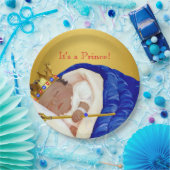 エスニック王室のプリンスベビーシャワー ペーパープレート (パーティー)