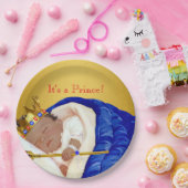 エスニック王室のプリンスベビーシャワー ペーパープレート (パーティー)