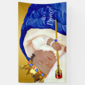 エスニック王室のプリンスベビーシャワー 横断幕 (縦)