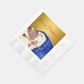 エスニック王室のプリンスベビーシャワー 縁ありランチョンナプキン (角)