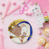エスニック王室のプリンスボーイ赤ちゃんシャワー ペーパープレート (パーティー)