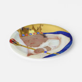 エスニック王室のプリンスボーイ赤ちゃんシャワー ペーパープレート (アングル)