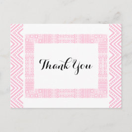 エスニック結婚デザインの感謝はがき1 ポストカード