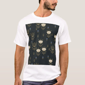 エスニック花:ヴィンテージ装飾デザイン Tシャツ