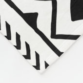 エスニック部族：手作り模様 フリースブランケット (角)