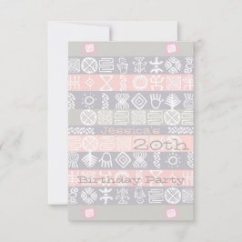 エスニック20th Birthday Partyへの招待 招待状