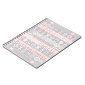 エスニック30th誕生日パーティーカスタマイズ可能なゲストブック ノートブック (左側)