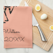 エスニック・アフリカ・アート・カーニバル・ダンス キッチンタオル (四つ折り)