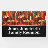 エスニック・アフロセントリック・ケンテの部族パターンの荷物 横断幕 (横)