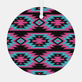 エスニック・アメリカン・インアステカド:モティフ。 ガラスオーナメント (裏面)