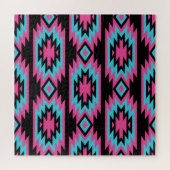 エスニック・アメリカン・インアステカド：モティフ。 ジグソーパズル (横)