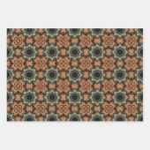 エスニック・アメリカン・ボホ・アート・パターン・セット3 ラッピングペーパーシート (正面3)