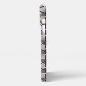 エスニック・オリエンタルオーナメント刺繍の装飾パターン iPhoneケース (左側面)